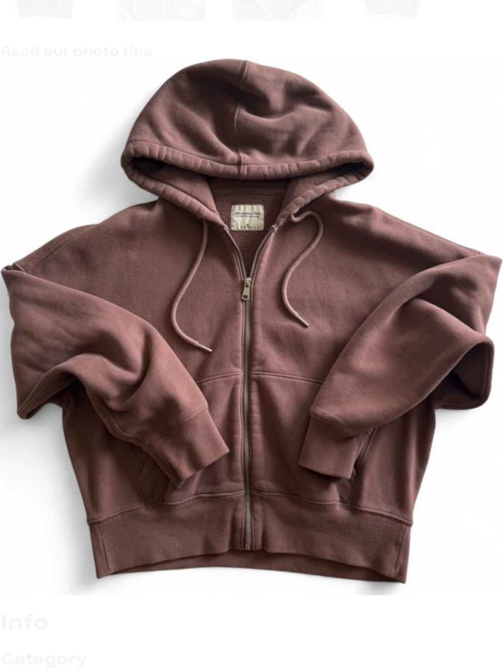 Abercrombie & Fitch Cropped Zip Up